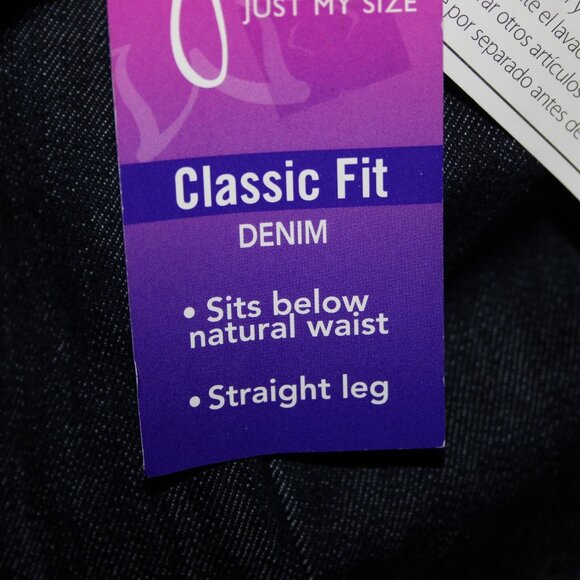 JMS Short Sz 24WS x 28 Dark Blue Denim Pockets Straight Cotton Poly Jeans - Picture 15 of 16